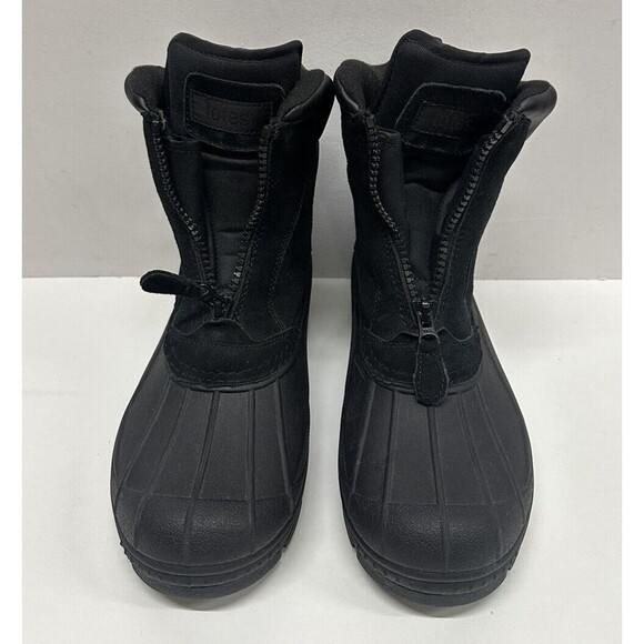 Totes Glacier-Zip men size 11 M black suede man made material upper - Picture 7 of 12